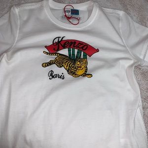 Authentic Kenzo white t shirt size small